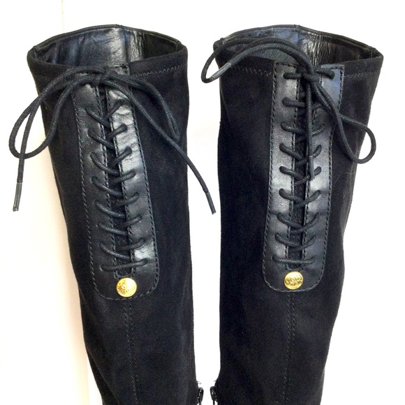 Guess Lace Up Leather Boots - Picture 6 of 7